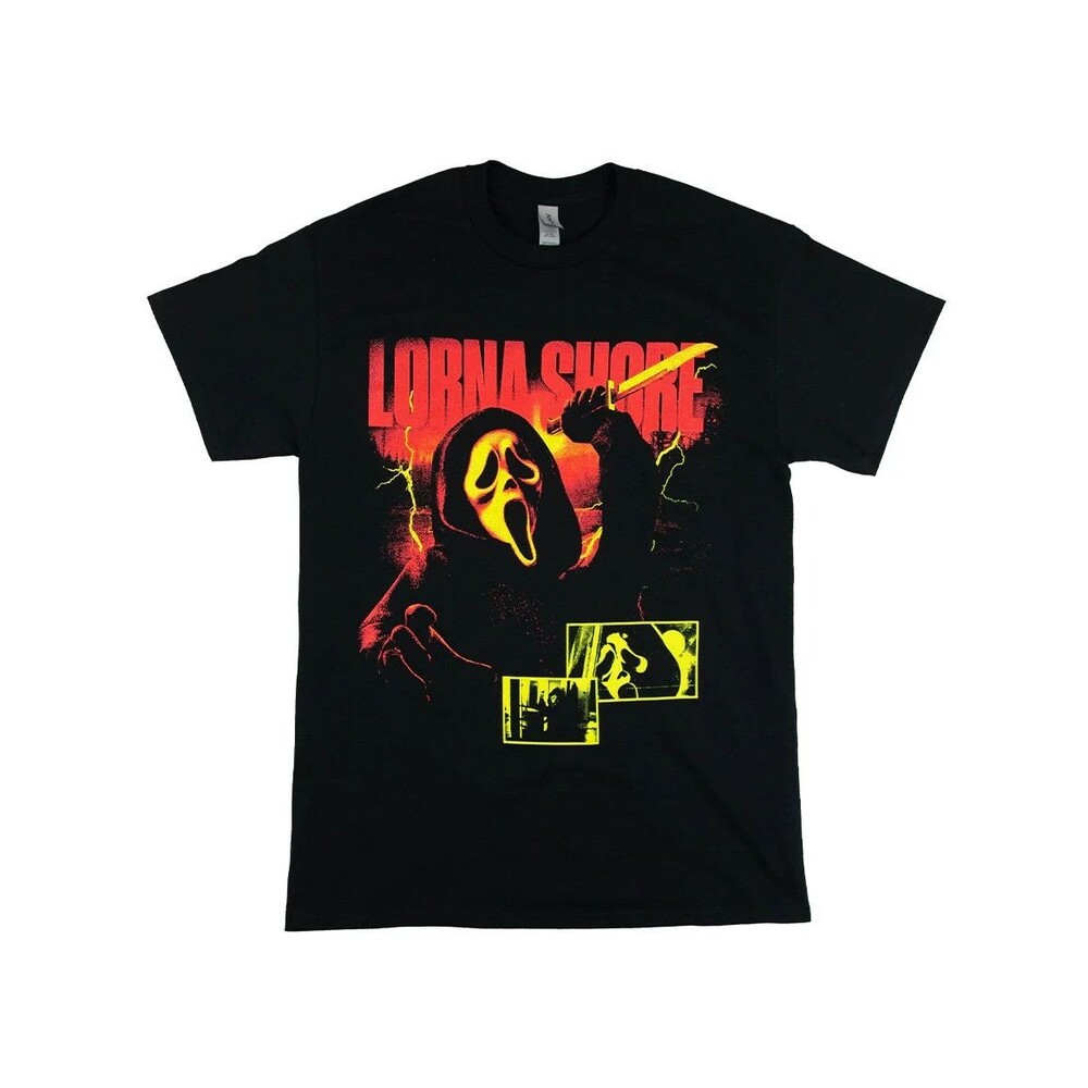 NWOT Lorna Shore Scream Ghostface Band Black Yellow Red Tee 3XL